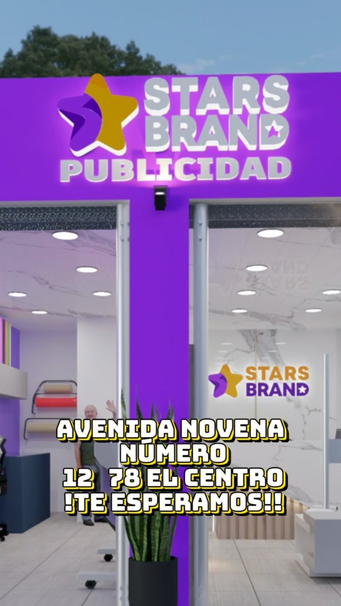 Fachada del local Stars Brand Publicidad